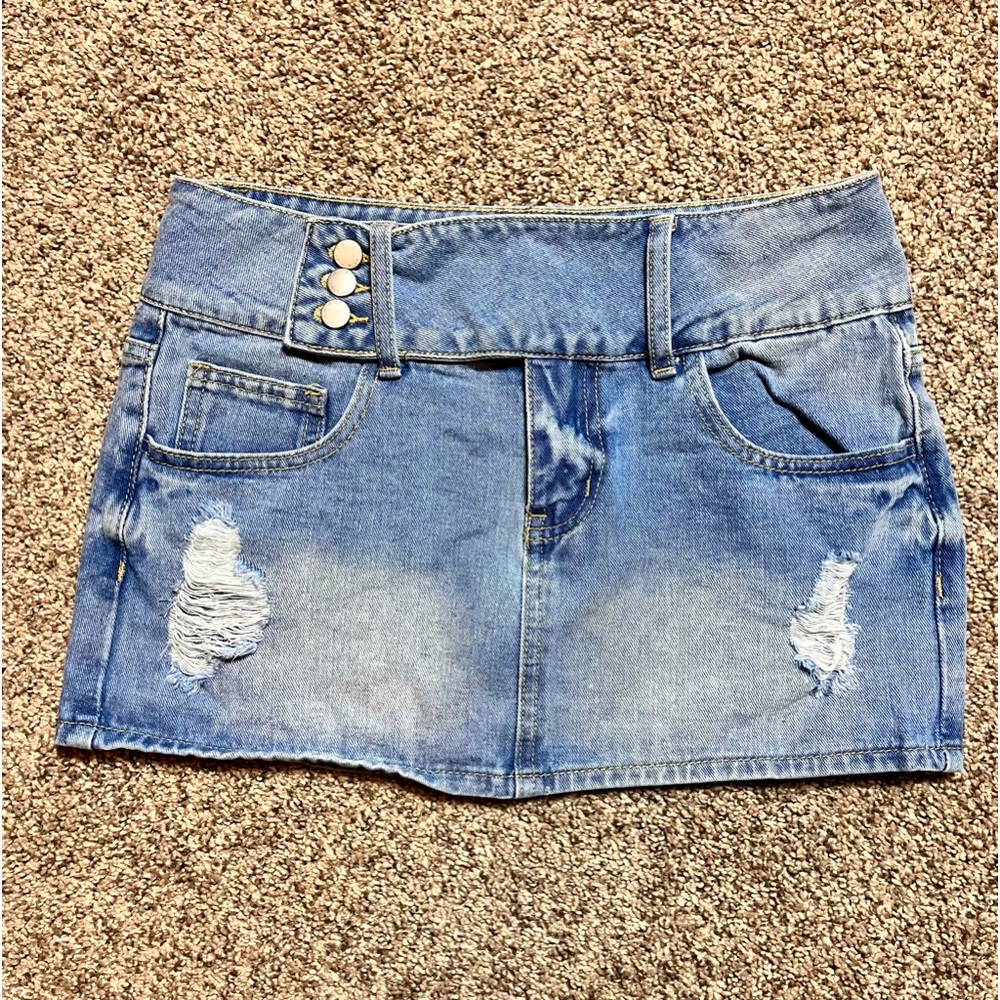 Ultra Denim Mini Skirt